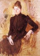 Mary Cassatt The woman in Black USA oil painting artist